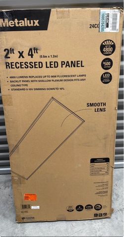 Metalux 2x4 Recessed LED Panel Light