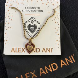Bronze Metal Necklace With Heart