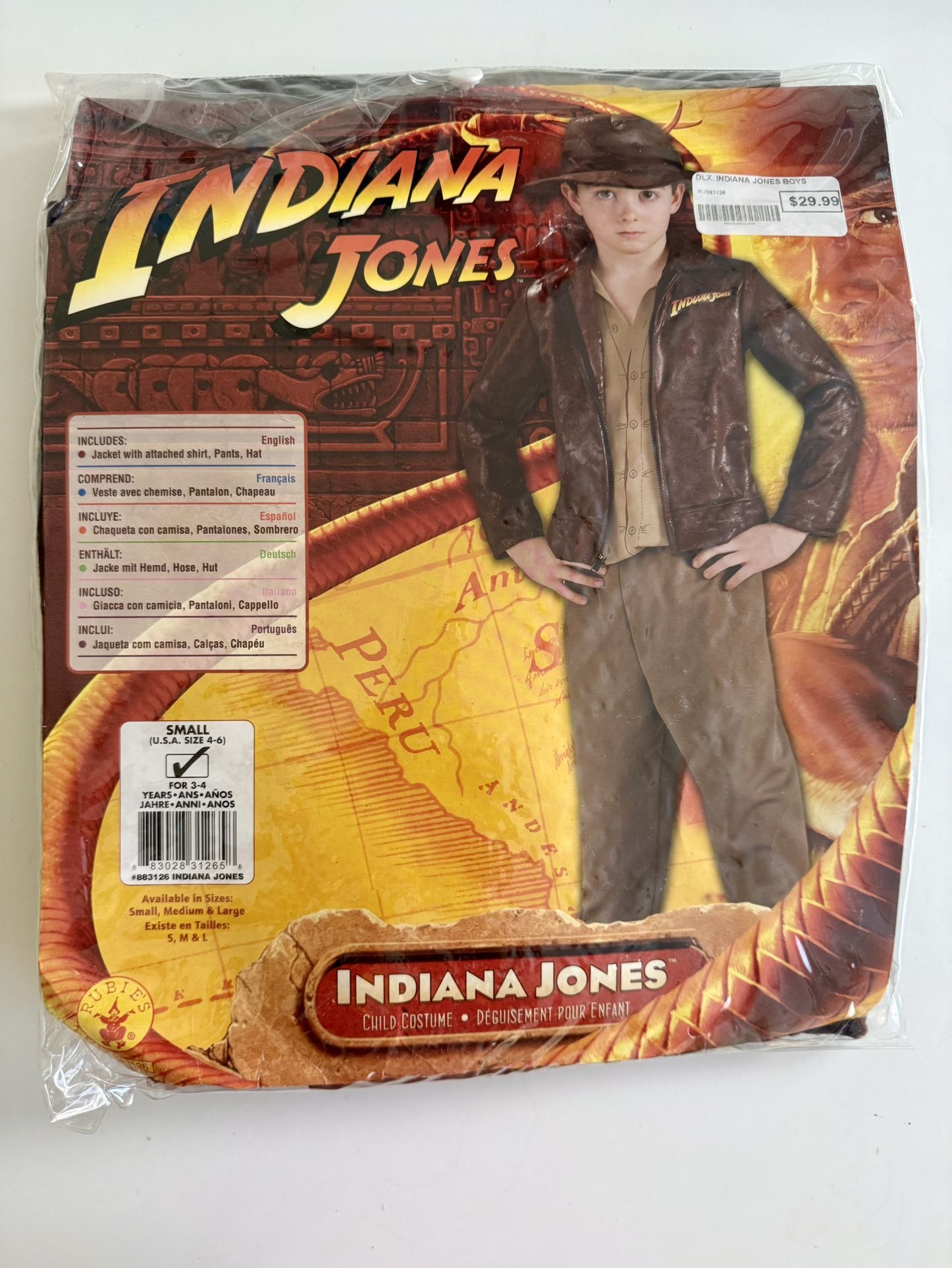 Costumes Indiana Jones Pretend Play Dress Up Boys Girls Toddler 3-4 Year Olds