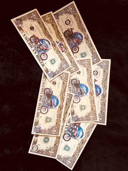 Daytona Bike Week 2004 Motorcycle Novelty Dollar Bills (8)