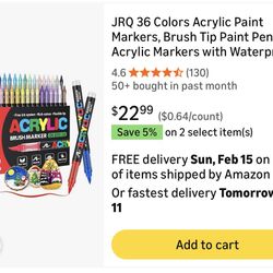 Acrylic Brush Markers 