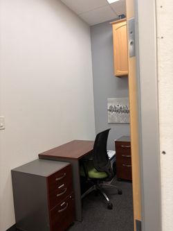 (2) Desks set ups with file cabinets $250 each Perfect Condition