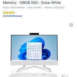 HP All in One Desktop Computer 