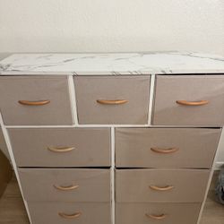 9 Drawer Fabric Dresser