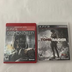 Tomb Raider and Dishonered ps3 | Tested | CIB