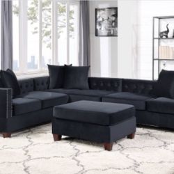 Sectional Sofa + Ottoman 
