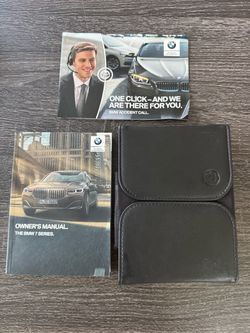 BMW 7 Series Owner's Manual with Case