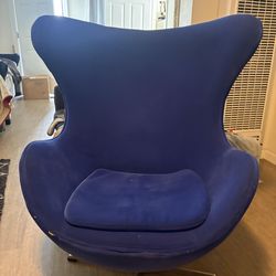 Royal blue sofa chair
