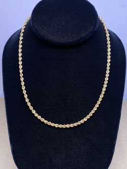 18K Rope Necklace 