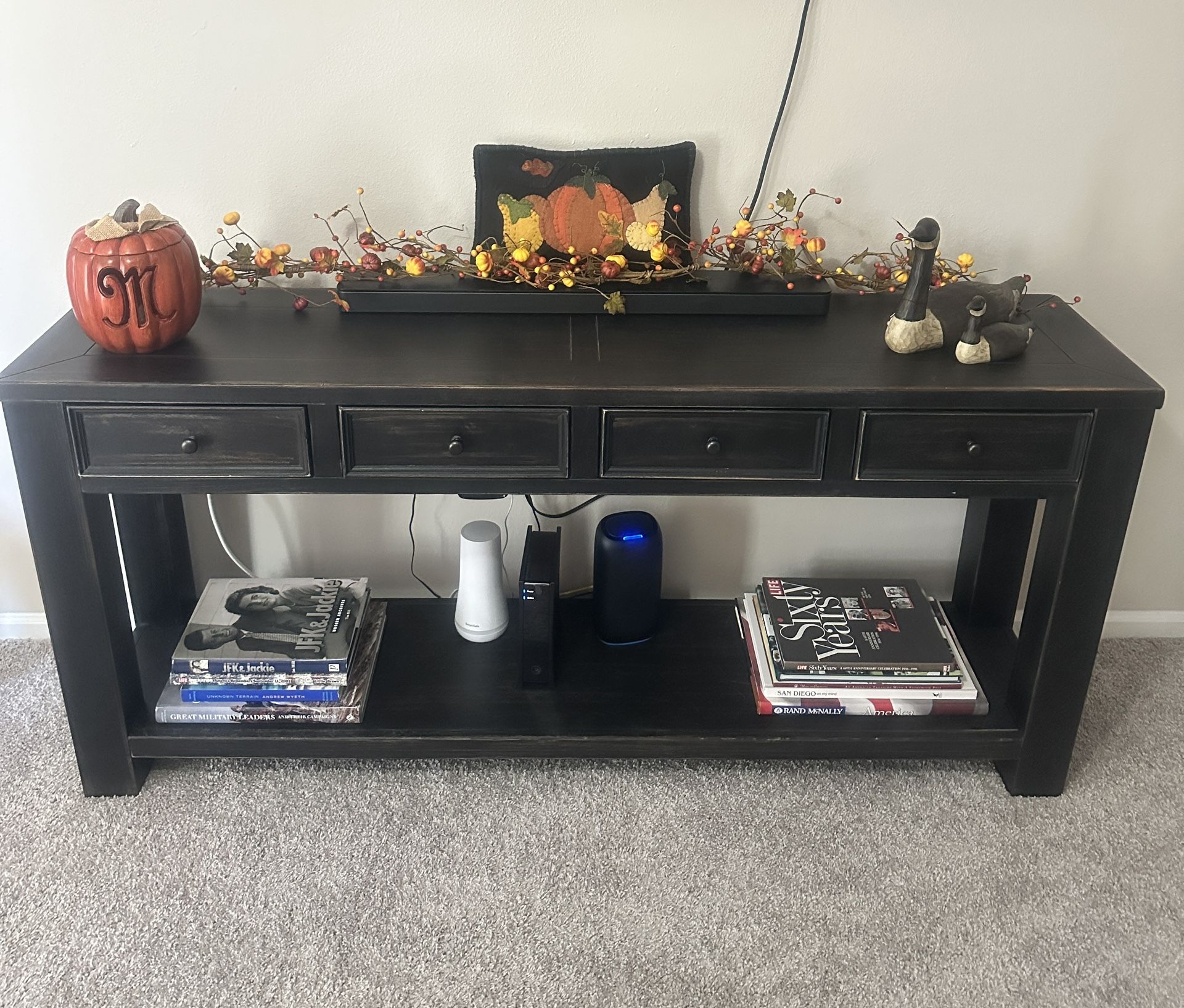 Signature Design by Ashley Gavelston Rustic Sofa Table