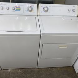 Whirlpool Set Washer And Electric Dryer Good Condition We Delivery 90 Day Warranty 