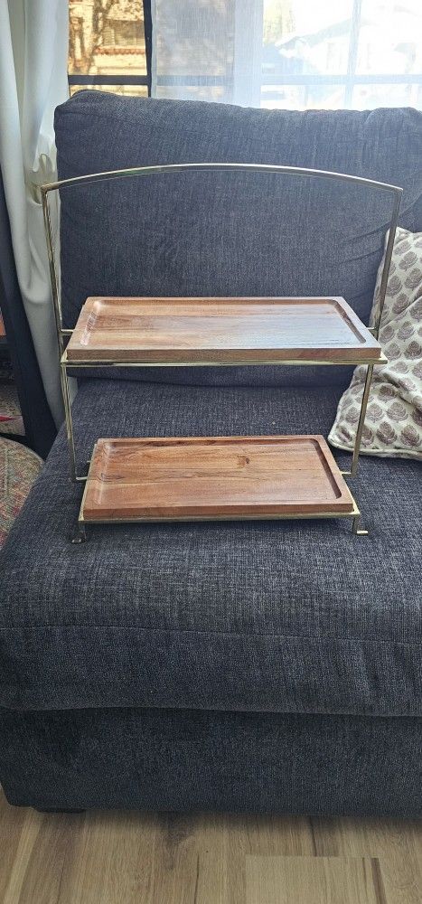Two Tier Wood And Metal 20