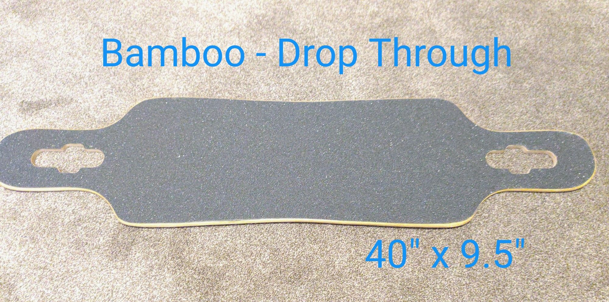 Bamboo Drop Through longboard deck