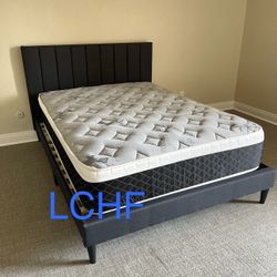New Queen Bed Frame With Mattress