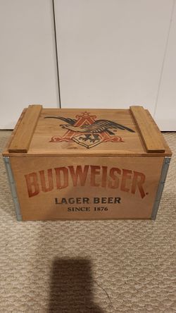 Budweiser Collectable Wood Bar Crate