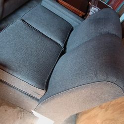 Gray L-Shaped Sectional Sofa Set