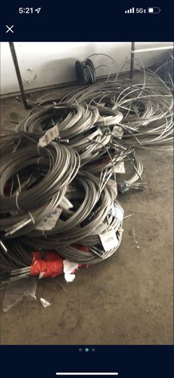 Stainless Steel Cable 1/4 Thick With Hardware