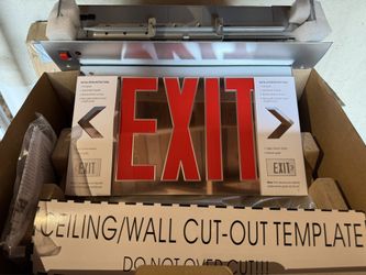 Exit Sign LED Red Color