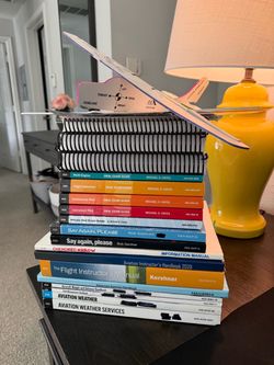 Student Pilot Books, POHs, Oral Exam Guides, E6-B, Plotter, C172/C182/PA44/Piper Arrow Checklists