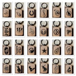 Personalized key Chains Pick One Of These Designs 
