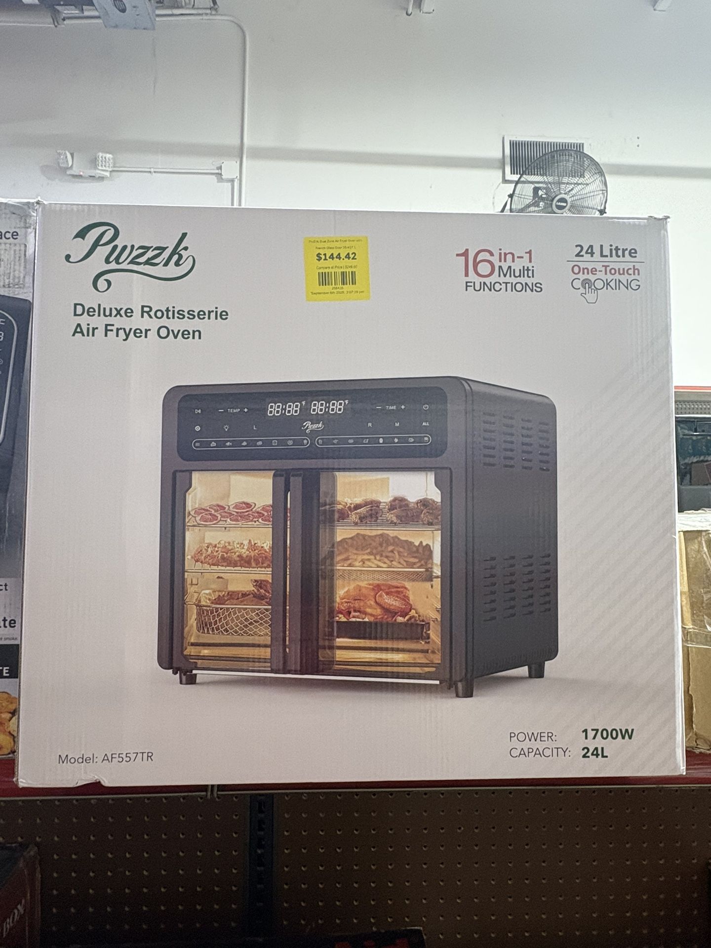 Dual Zone Air Fryer Oven with French Glass Door 25.4QT L