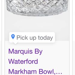 Marquis By Waterford Markham Bowl Crystal 