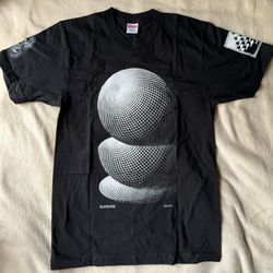 2017 Black Supreme M.C Escher Three Spheres Tee - M