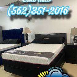 Queen New Memory Foam Mattress And Box Set New Cama Bonita 