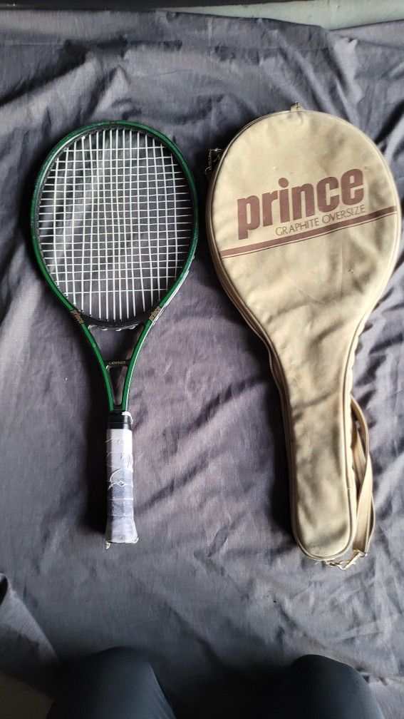 Prince Graphite 110 Michael Chang Tennis Racket With Cover OG Great Condition