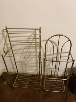 ✨Luxury Gold Metal Storage Rack Set✨