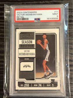 Victor Wembanyama 2023 Contenders Rookie PSA 9