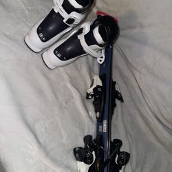 Salomon Child’s Ski Boots And Ski is