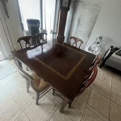 Pier 1 Imports Dining Dinner Table Set 6 Chairs Will Seat 8 Indonesia Solid Wood 
