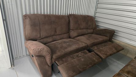 Suede couch living room