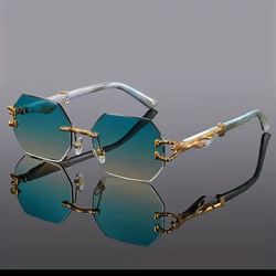 Green gradient sunglasses Unisex