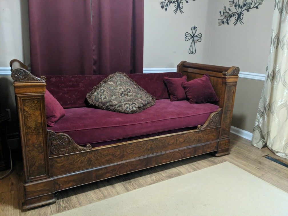 Antique Wood Sofa Daybed