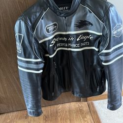 XL Screamin’ Eagle Leather Riding Jacket 