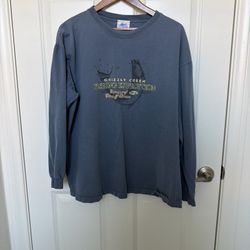 Disneyland Sz XL Unisex Blue Long Sleeve Crewneck Pullover Shirt