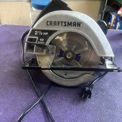 Craftsman Two And 1/8 Hp 10 Amp Circular Saw