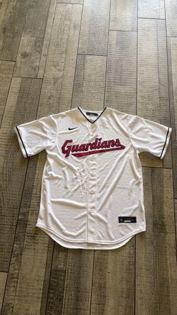 Nike Cleveland Guardians MLB Baseball Jersey White Mens Size M Baseball