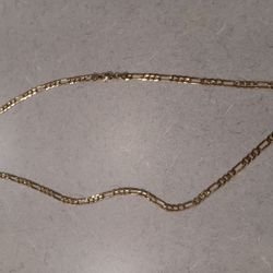 14kt Gold Plated Chain And Bracelet 