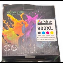 Ankink Compatible Ink Cartridge 902XL Replacement For HP 902 XL HP902 (BCMY Combo 4 Pack) Work For Officejet Pro 6 6 6 6954 69