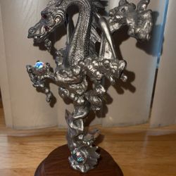 Pewter Mythical Dragon/Wizard Set Pieces 