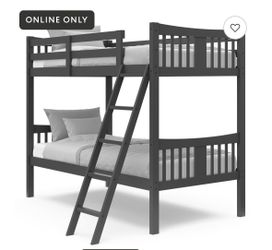 Twin bunk bed.