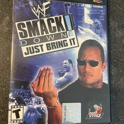 Play Station 2 WF Smack Down Just Bring It Video Game 