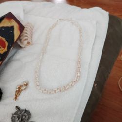 Vintage Angelskin Coral Necklace 