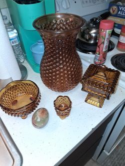 Gold glassware vintage