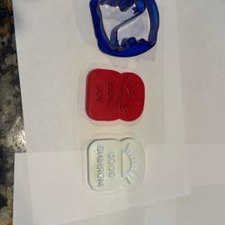 Plastic Cookie Cutters Various And Bread Stamps