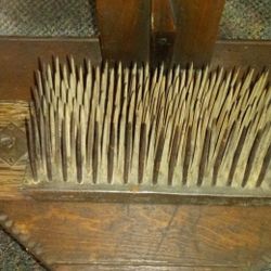 18th Century Primitive Wool Comb Flax Hatchel Tool