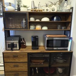Navia Kitchen Storage Pantry Cabinet, Hutch, Sideboard, Bakers Rack OBO